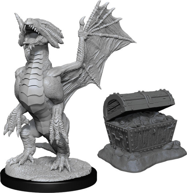 D&D: Nolzur's Marvelous Miniatures - Bronze Dragon Wyrmling & Treasure W13