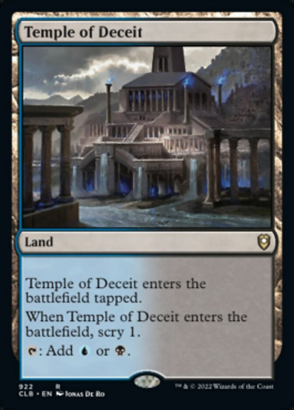 Temple of Deceit [#922 Commander Decks] (CLB-R)