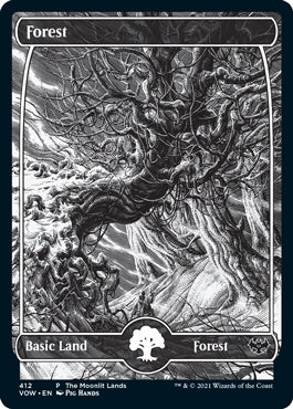 Forest [#412 Full Art B&W] (VOW-C-PP)