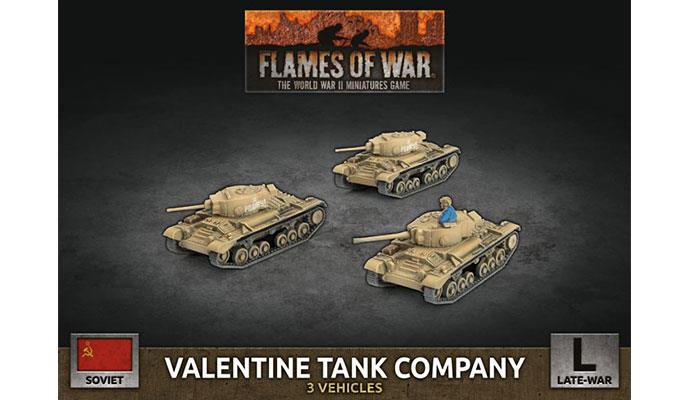 Flames of War: WWII: Soviet (SBX69) - Valentine Tank Company (Plastic) (Late)