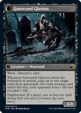Graveyard Trespasser//Graveyard Glutton (MID-R)