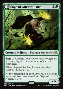 Sage of Ancient Lore // Werewolf of Ancient Hunger (SOI-R)