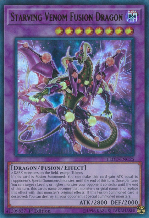Starving Venom Fusion Dragon (LEDD-ENC25) 1st Edition