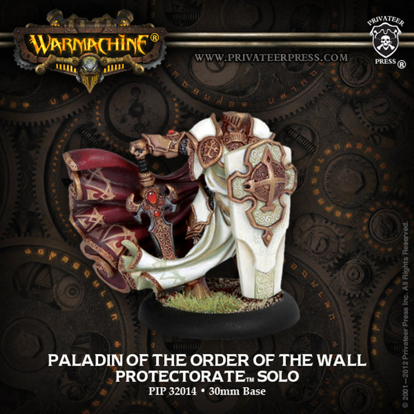 Warmachine: Protectorate - Paladin of the Order of the Wall, Solo (Metal)