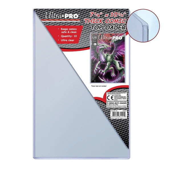 Ultra-PRO: Thick Comic Top Loader - 7 1/2" X 10 1/2" (10)