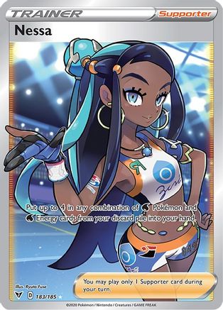 Nessa (Full Art) - 183/185 (SWSH04) Ultra Rare - Near Mint Holofoil