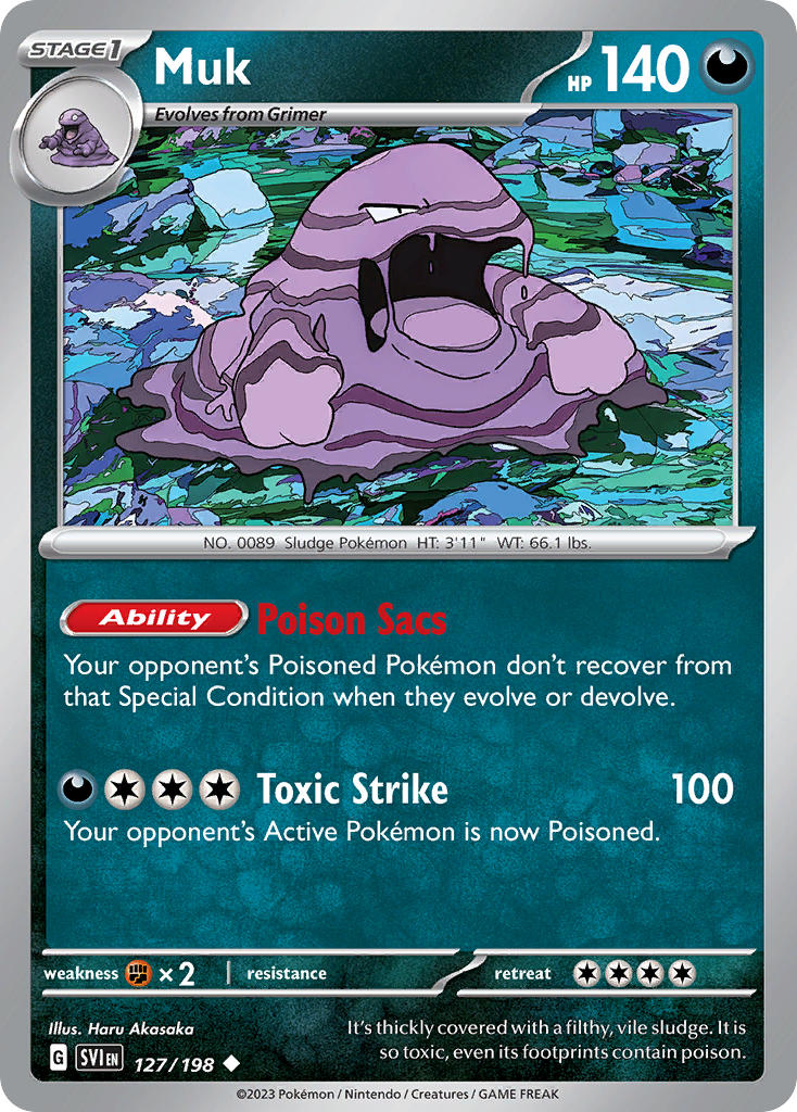 Muk - 127/198 (SV1) Uncommon - Near Mint