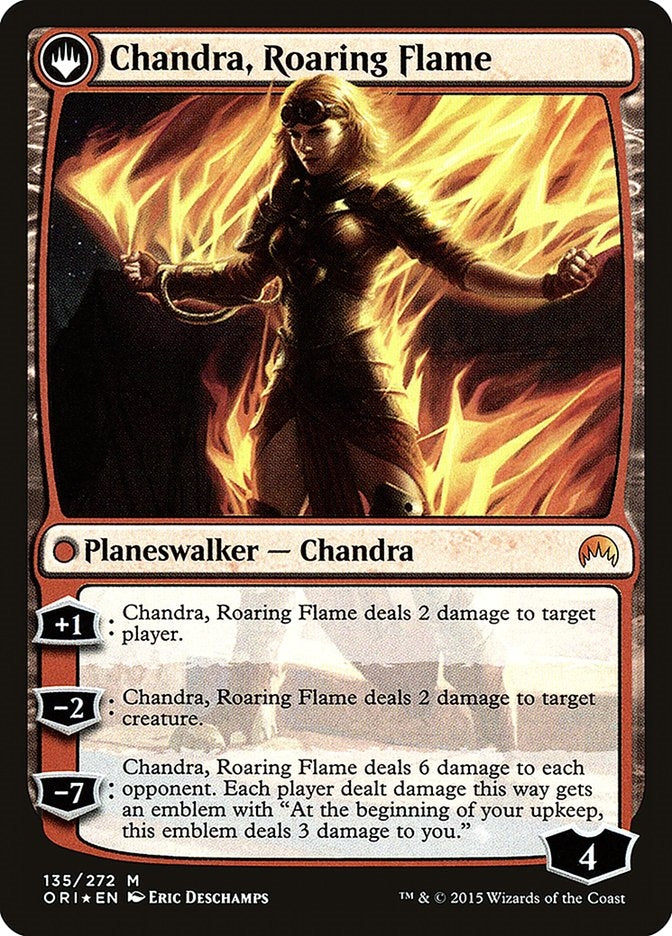 Chandra, Fire of Kaladesh/Chandra, Roaring Flame (ORI-M-PRE)