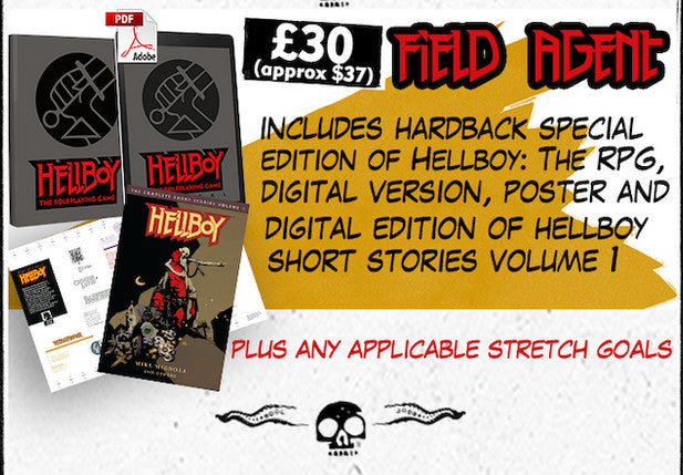 D&D 5E OGL: Hellboy RPG: The Roleplaying Game - KickStarter Field Agent