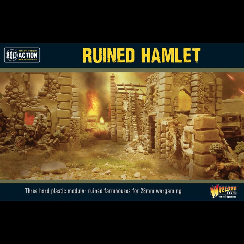 Bolt Action: Ruined Hamlet (3x Buildings)