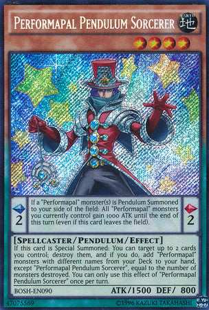 Performapal Pendulum Sorcerer (BOSH-EN090) Secret Rare - Near Mint Unlimited