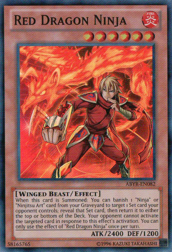 Red Dragon Ninja (ABYR-EN082) Super Rare - Near Mint Unlimited