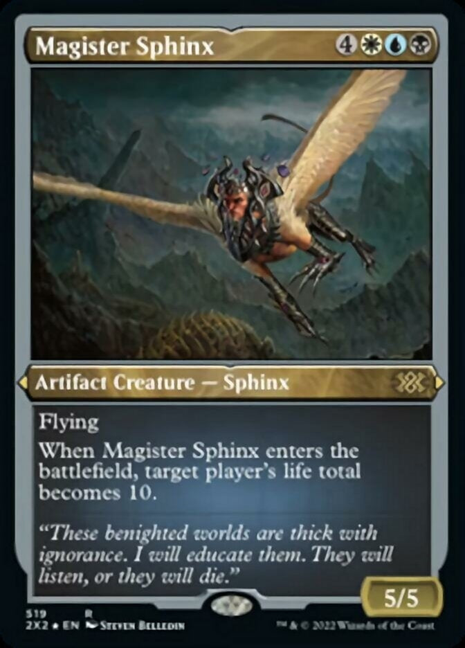 Magister Sphinx [#519 Etched Foil] (2X2-R)