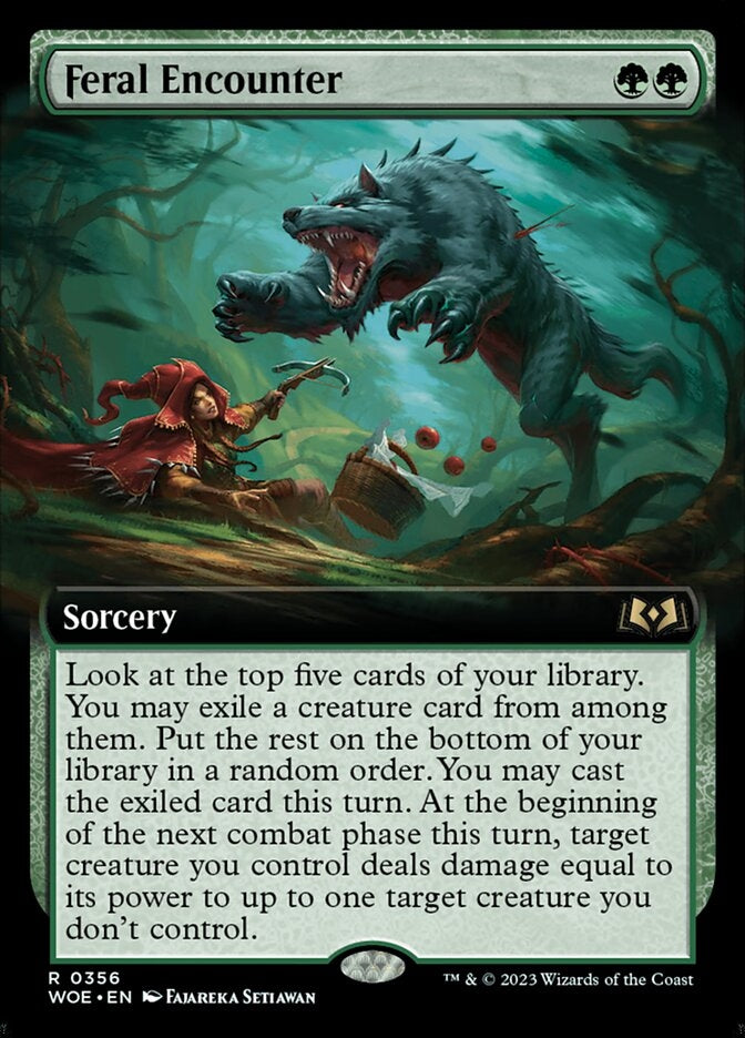 Feral Encounter [#0356 Extended Art] (WOE-R)
