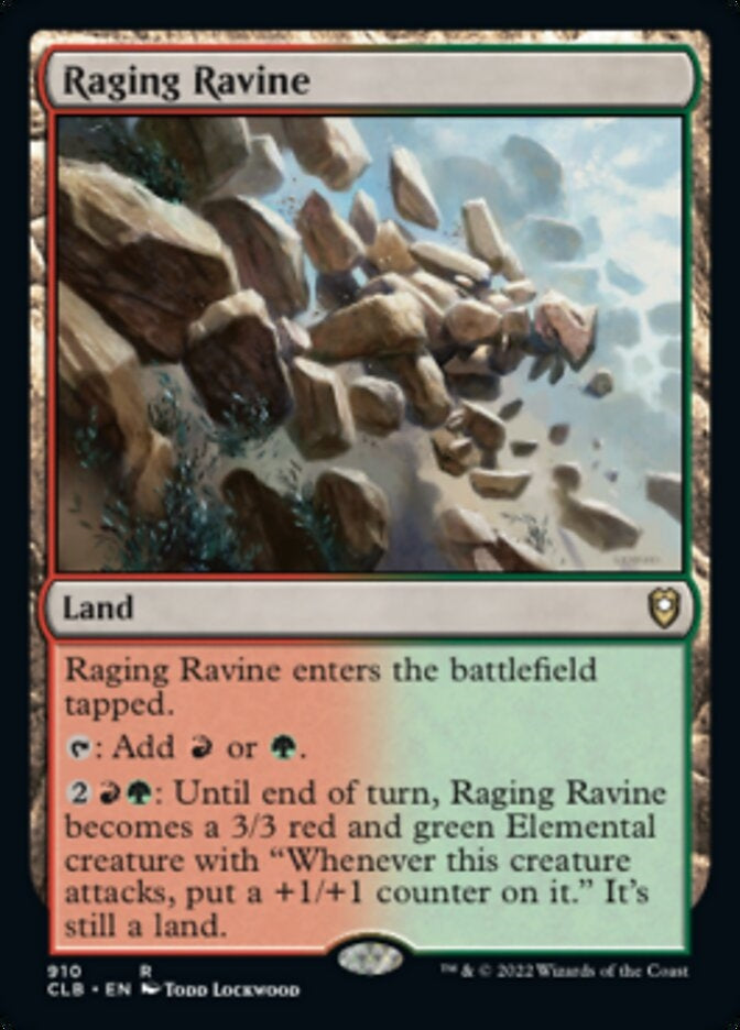 Raging Ravine [#910 Commander Decks] (CLB-R)