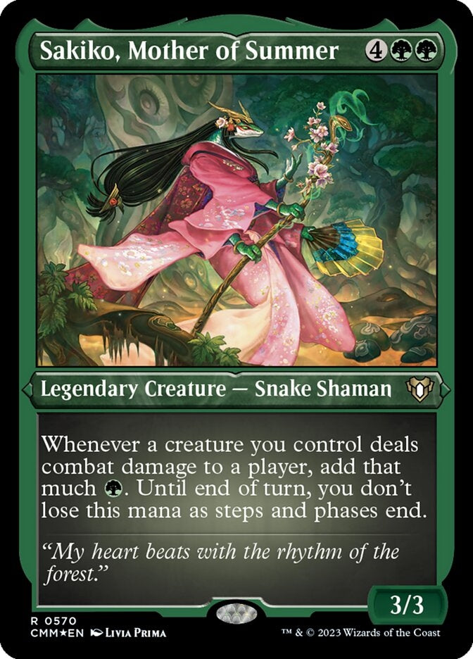 Sakiko, Mother of Summer [#0570 Etched Foil] (CMM-R)