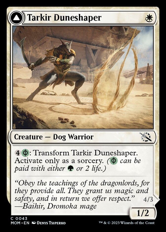 Tarkir Duneshaper // Burnished Dunestomper [#0043] (MOM-C)