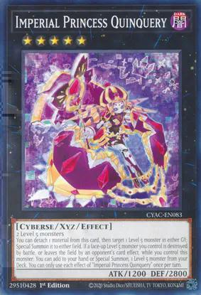Imperial Princess Quinquery (CYAC-EN083) Common - Near Mint 1st Edition