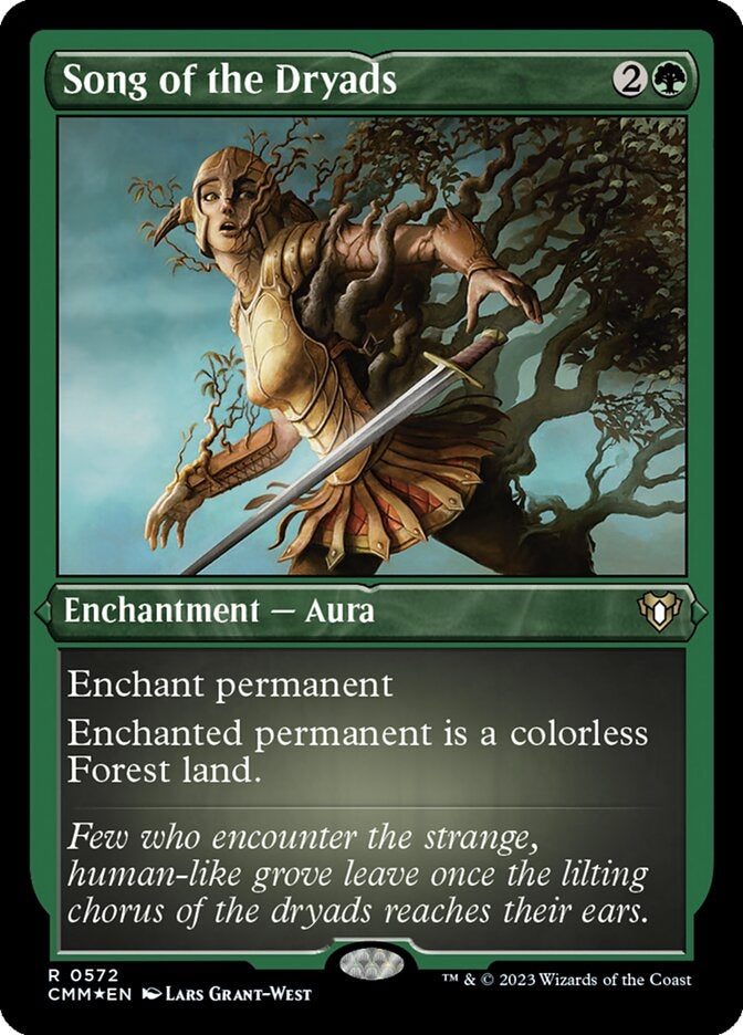 Song of the Dryads [#0572 Etched Foil] (CMM-R)