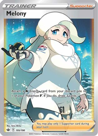 Melony (Full Art) - 195/198 (SWSH06) Ultra Rare - Near Mint Holofoil