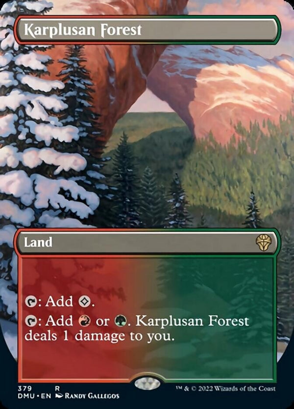 Karplusan Forest [#379 Alternate-Art Borderless] (DMU-R)