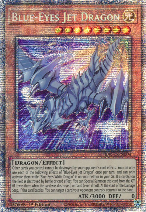 Blue-Eyes Jet Dragon (Starlight Rare) (BACH-EN004) Starlight Rare - Near Mint 1st Edition