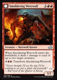 Smoldering Werewolf / Erupting Dreadwolf (EMN-U)