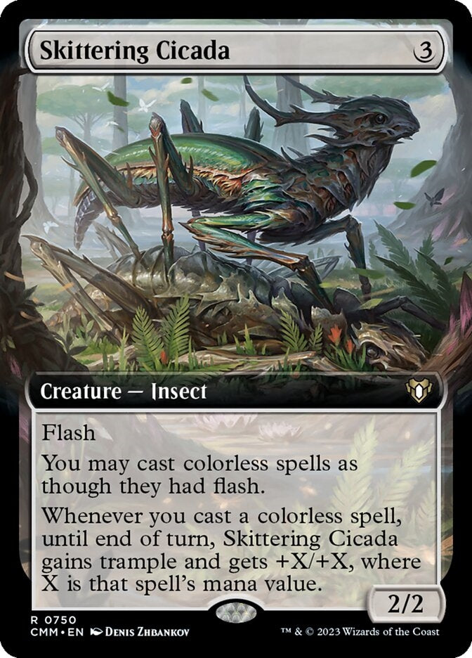 Skittering Cicada [#0750 Extended Art] (CMM-R)