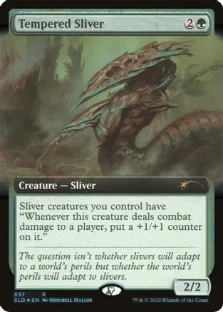 Tempered Sliver  [Extended Art] (SLD-R-FOIL)