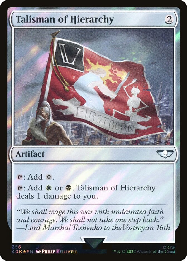 Talisman of Hierarchy [#256 Surge Foil] (40K-U-FOIL)