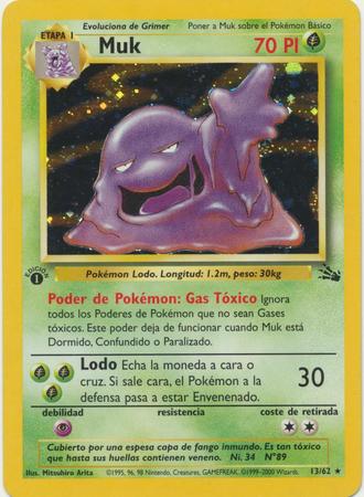 Muk - 13/62 (FO) Holo Rare - Near Mint 1st Edition Holofoil