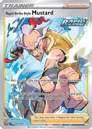 Rapid Strike Style Mustard (Full Art) - 162/163 (SWSH05) Ultra Rare - Near Mint Holofoil