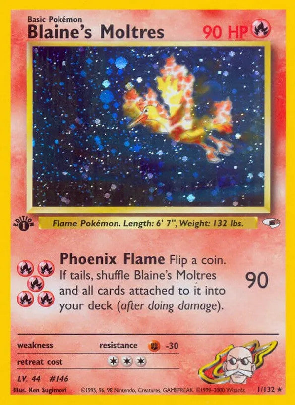 Blaine's Moltres (1/132) Light Play