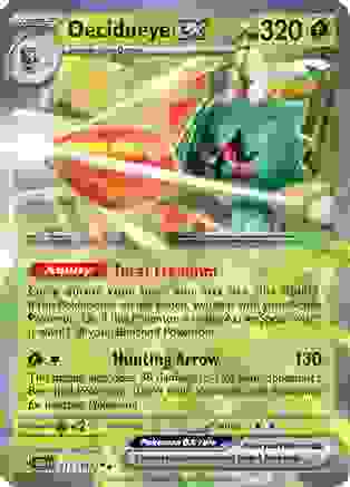 decidueye pokemon card Decidueye ex - 015/197 (OBF) Double Rare