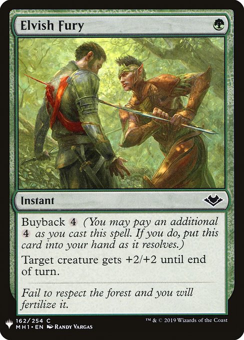 Elvish Fury [Mystery Booster #1194] (MH1-C)