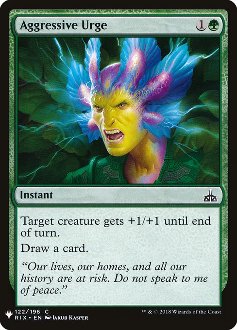 Aggressive Urge [Mystery Booster #1114] (RIX-C)