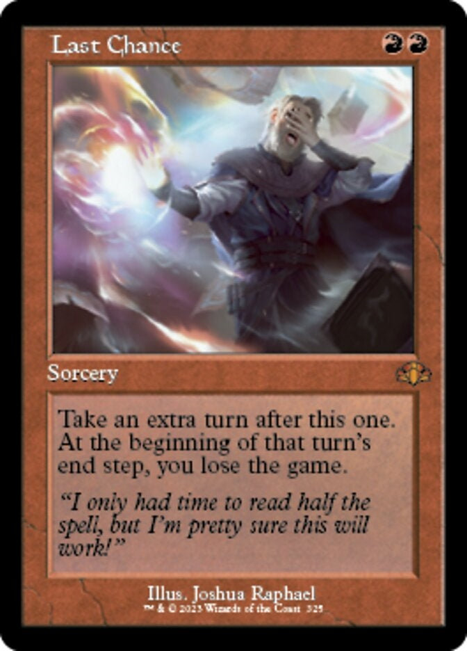 Last Chance [#325 Old Frame Bonus Sheet] (DMR-M)