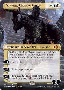 Dakkon, Shadow Slayer [#304 Borderless Planeswalkers] (MH2-M)