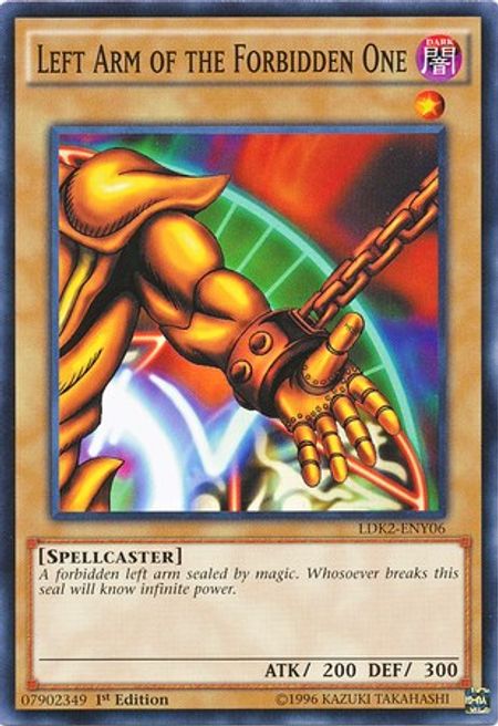 Left Arm of the Forbidden One (LDK2-ENY06) Common - Near Mint Unlimited