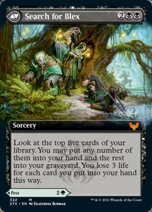 Blex, Vexing Pest // Search for Blex [#322 Extended Art] (STX-M)