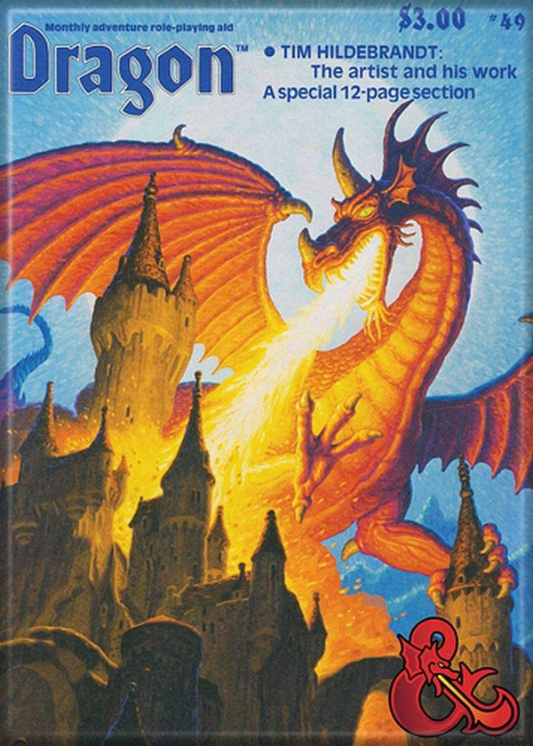 Dungeons & Dragons Book Cover Series 1 Magnet - Dragon Magazine #49