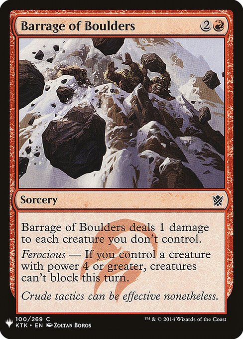 Barrage of Boulders [Mystery Booster #0849] (KTK-C)