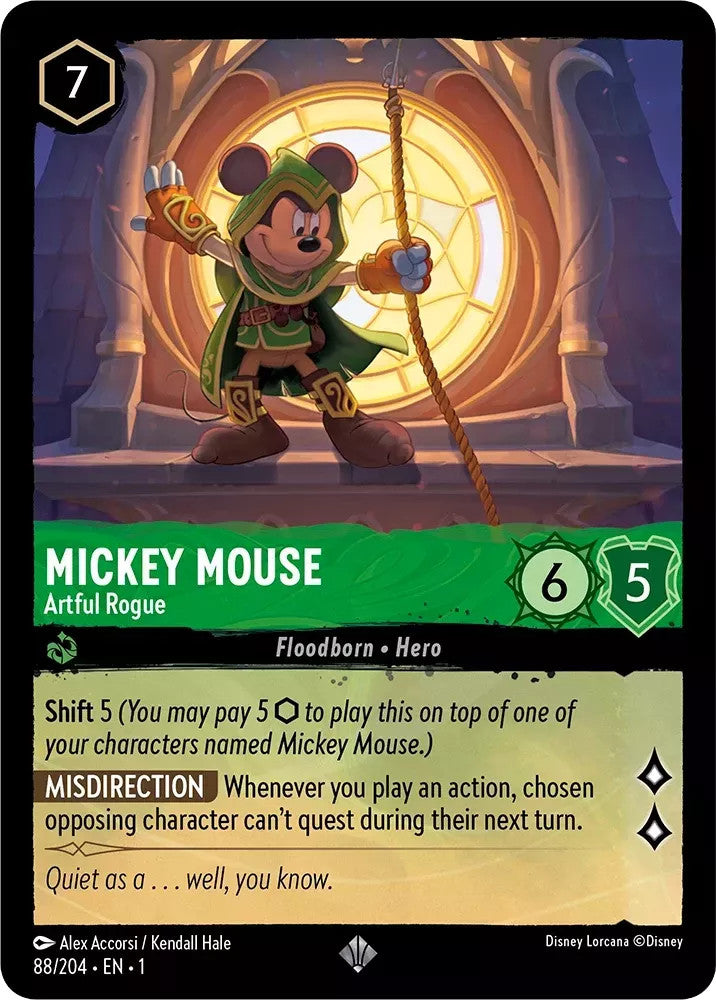 Mickey Mouse - Artful Rogue (The First Chapter 88/204) Super Rare - Near Mint