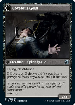 Covert Cutpurse//Covetous Geist (MID-U)