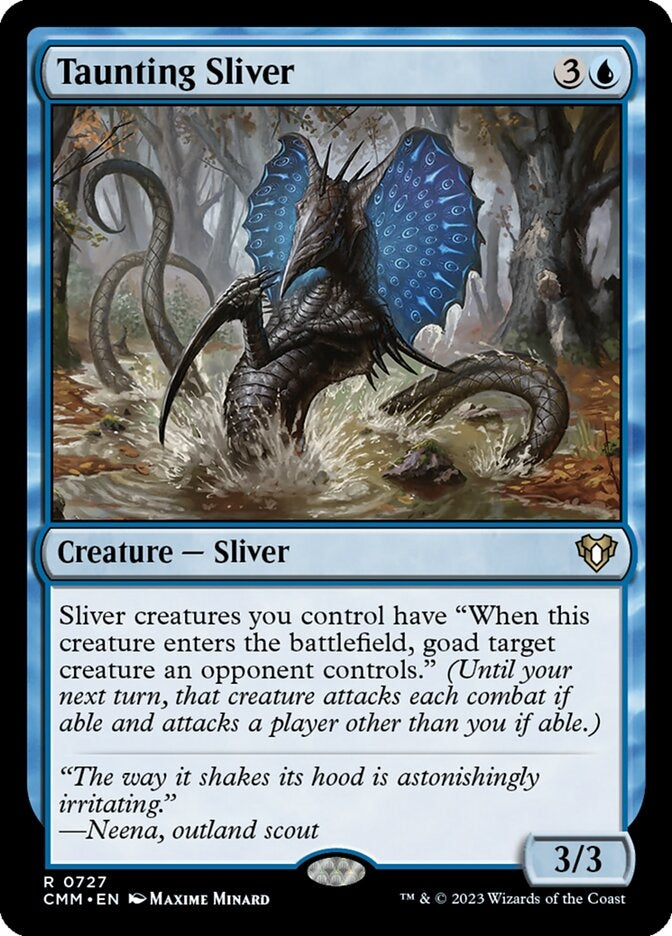 Taunting Sliver [#0727 New Commander Cards] (CMM-R)