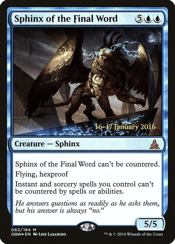 Sphinx of the Final Word (OGW-M-PRE)