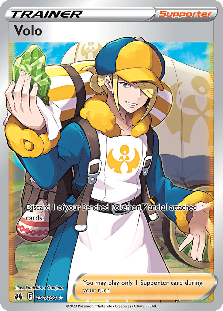 Volo (Full Art) - 151/159 (CRZ) Ultra Rare - Near Mint Holofoil Volo (Full Art) - 151/159 (CRZ) Ultra Rare - Near Mint Holofoil