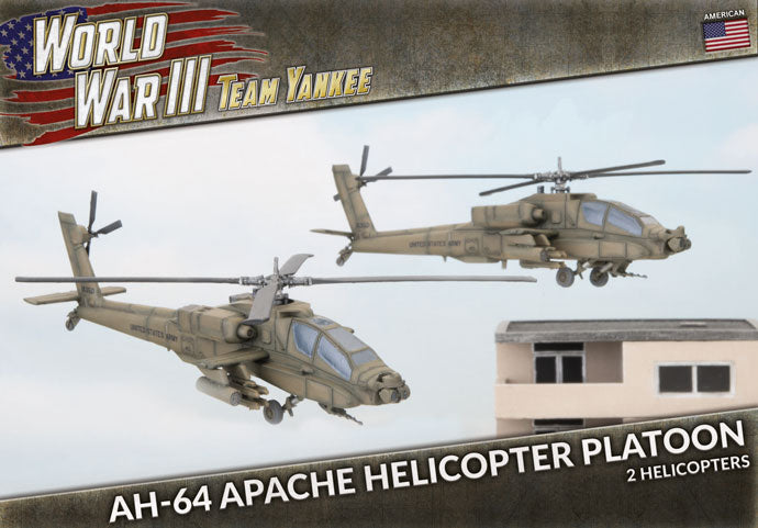 Flames of War: Team Yankee WW3: USA (TUBX21) - AH-64 Apache Helicoptor Platoon (Plastic x2)