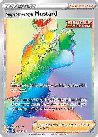 Single Strike Style Mustard - 177/163 (SWSH05) Secret Rare - Near Mint Holofoil