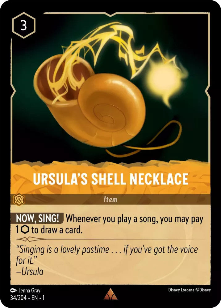 Ursula's Shell Necklace (The First Chapter 34/204) Rare - Near Mint